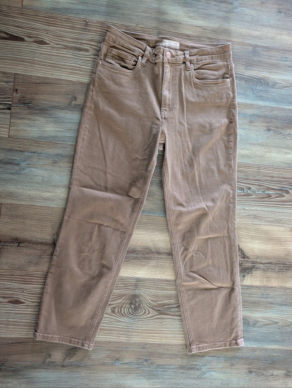Kut From The Kloth Racheal Mom Skinny High Rise Denim Jeans Latte Brown Size 10